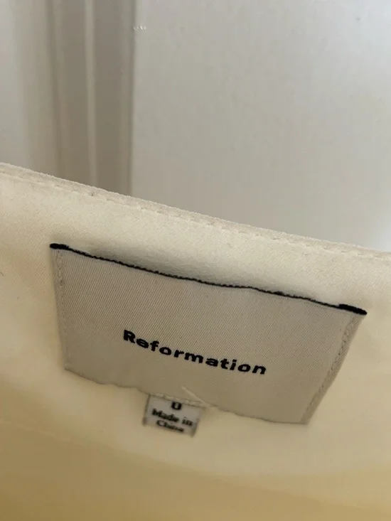 Reformation Suki Ivory Dress Size 0 - Picture 3 of 6